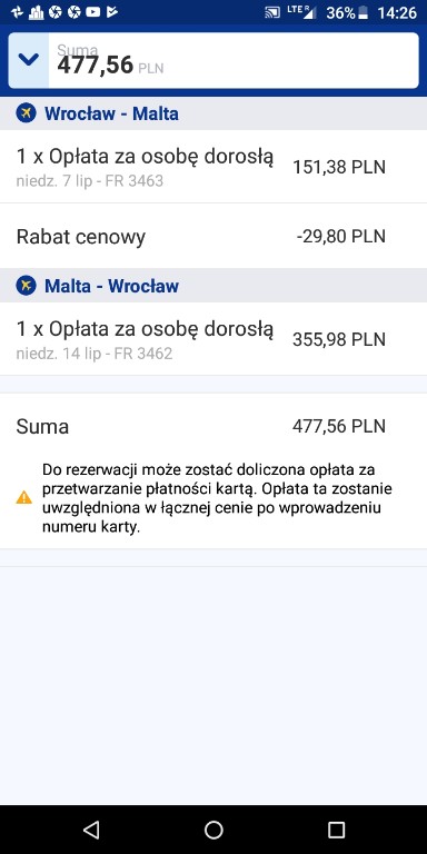 Lot z Wrocławia 